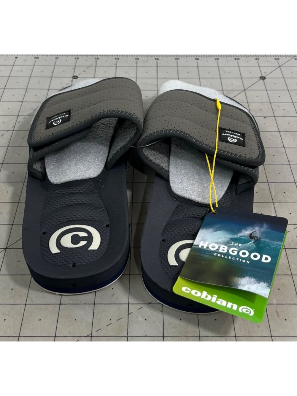 Cobian Men's Hobgood Draino Slide Flip Flops - Ocean Camo 8
